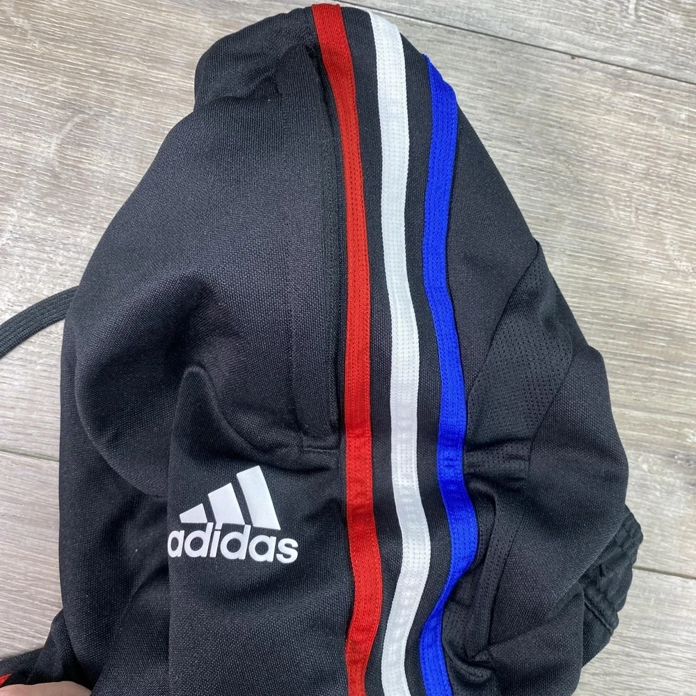 Adidas Track‎ Pants Mens Large Black AEROREADY Zip Ankle Striped Soccer Athletic